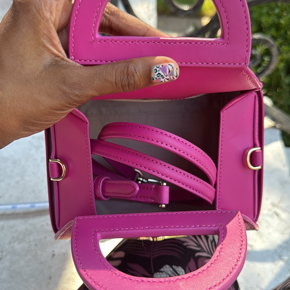 Kate Spade Pink and Purple Striped Mini Bag/Pastry Box Bag - Picture 9 of 9